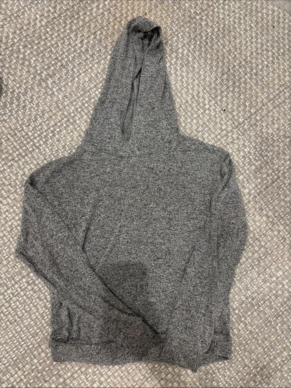 GAP Gray Marled Kids Hoodie Sweatshirt